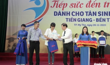 70 tân sinh viên nghèo Tiền Giang, Bến Tre được tiếp sức