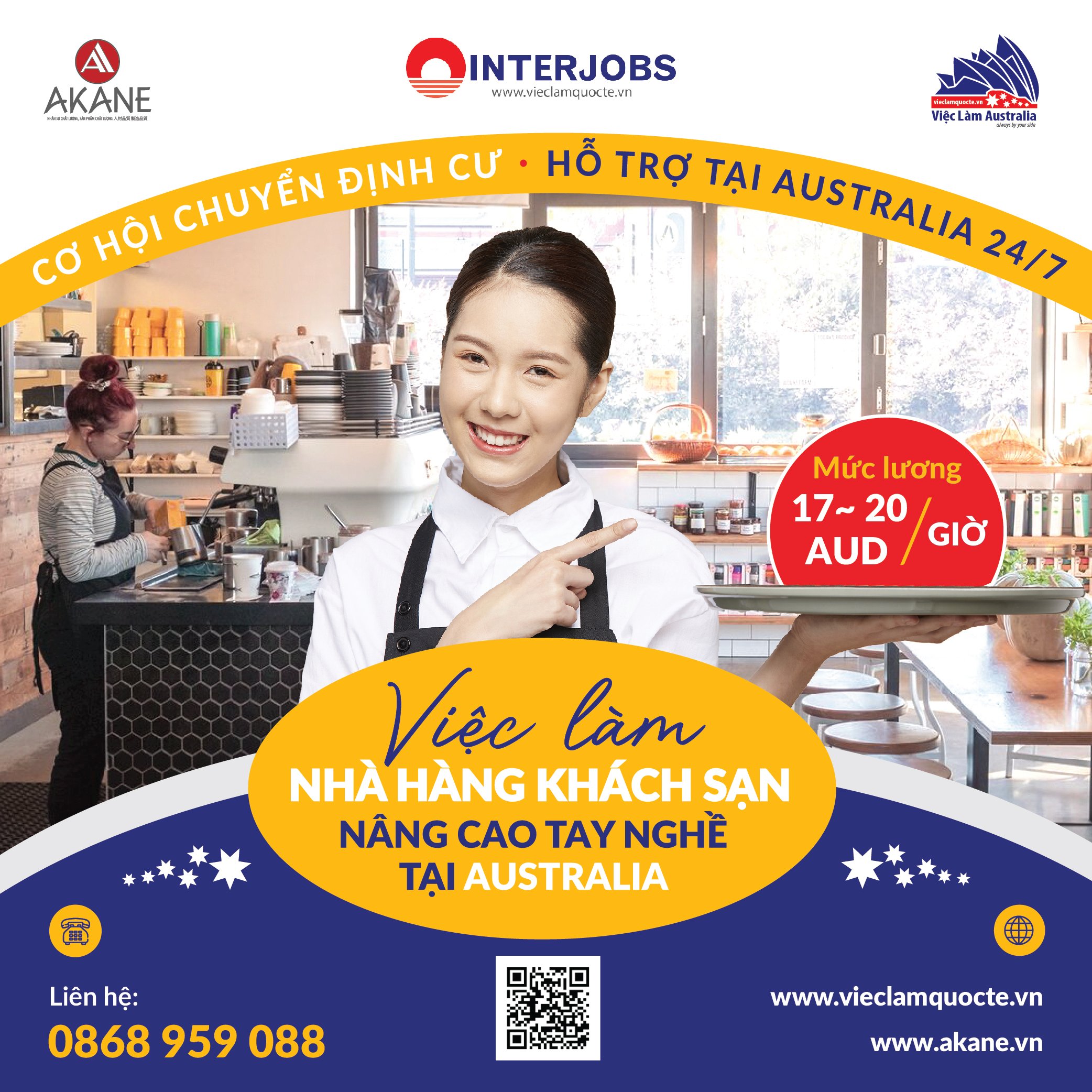 Australia - Việc làm lương cao ngành Nhà hàng & Khách sạn